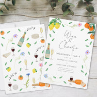 Boho Rustic Wine and Cheese Engagement Party