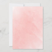 Invitation Boho rustique aquarelle Mariage en terre cuite (Dos)