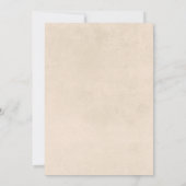 Invitation Boho Rustique Automne Fête des mariées de cadre fl (Dos)