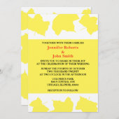 Invitation Boho rustique Chute Jaune Feuille coloré (Devant / Derrière)