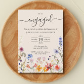 Invitation Boho rustique fleur sauvage