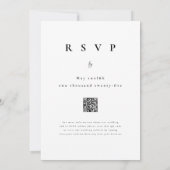 Invitation Boho Rustique Fleur sauvage Floral QR Code (Dos)