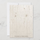 Invitation Boho Rustique Floral Antlers Fête des mariées en b (Dos)