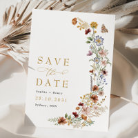 Boho Rustique Jardin Fleurs Mariage Enregistrer la