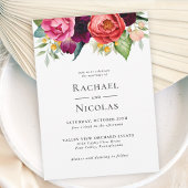 Invitation Boho rustique Mariage floral