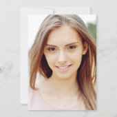 Invitation Boho rustique | Photo Graduation Party (Dos)