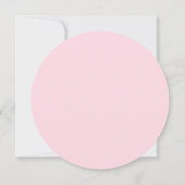 Invitation Boho Rustique rose blanc lilas bleu fleurs mariage (Dos)