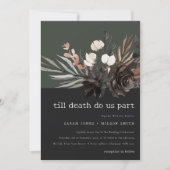 Invitation Boho Rustique rouille gothique Mariage botanique n (Devant)