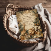 Invitation Boho Safari Animals Baby Shower