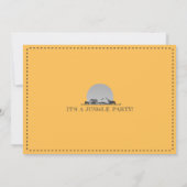 Invitation Boho Safari Animaux Wild One Photo 1er anniversair (Dos)