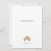 Invitation Boho Safari Aquarelle C'est un Baby shower garçon (Dos)