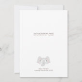 Invitation Boho Safari Aquarelle Little Wild Un Baby shower (Dos)