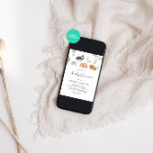 Invitation Boho Safari migte animal Baby shower arc-en-ciel