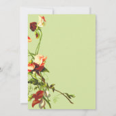Invitation Boho Sage Green Automne Roses Automne Automne Flor (Dos)