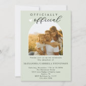 Invitation Boho Sage Green Journée officielle d'adoption célé (Devant)