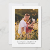 Invitation Boho Save the Date d'automne, Save the Date avec p (Dos)