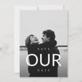 Invitation Boho Save the Date, Photo Modern Save the Date (Devant)