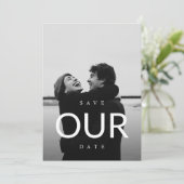Invitation Boho Save the Date, Photo Modern Save the Date (Debout devant)