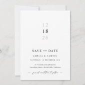 Invitation Boho Save the Date, Photo Modern Save the Date (Dos)