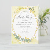 Invitation Boho Script Lemon Summer Photo Graduation (Debout devant)