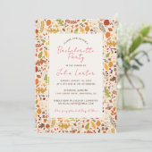 Invitation Boho Séché Rustique Automne Chutes Enterrement de (Debout devant)