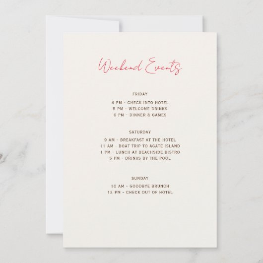 Invitation Boho séché Rustique Automne Falls Bachelorette Par (Dos)