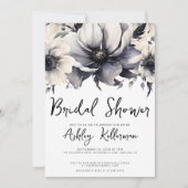 Invitation Boho Simple Moderne Fête de Mariage Florale (Devant)