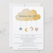 Invitation Boho Simplicité Accueil Petit Douche One (Dos)