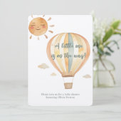 Invitation Boho Simplicité Accueil Petit Douche One (Debout devant)