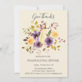 Invitation Boho Soft Color Citrouille Donner Merci (Devant)