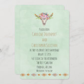 Invitation Boho Southwestern Cow Skull Wedding (Devant / Derrière)