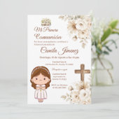 Invitation Boho Spanish First Holy Communion (Debout devant)