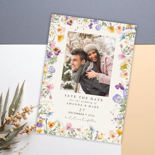 Invitation Boho Spring Jardin botanique Fleur sauvage