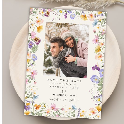 Invitation Boho Spring Jardin botanique Fleur sauvage