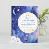 Invitation Boho Stardust enfants Anniversaire (Debout devant)