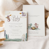 Boho Storybook Dragon Baby Baby shower barbecue