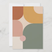 Invitation Boho Stripes Birthday Bash – Menthe & Orange (Dos)