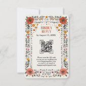 Invitation Boho style de typographie ancienne Squelette Tarot (Devant)