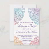 Invitation Boho Style Divorce Party (Devant)