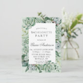 Invitation Boho Succulent verdure Bachelorette Party (Debout devant)