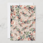 Invitation Boho Summer Garden Floral Retraite Champagne (Dos)