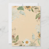 Invitation Boho Summer Sunflower & Daisy Gold Bridal Brunch (Dos)