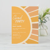Invitation Boho Sun Class Graduation Party Photo (Debout devant)