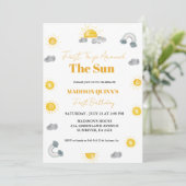 Invitation Boho Sun Premier voyage autour du soleil 1er anniv (Debout devant)