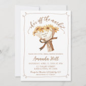 Invitation Boho Sunflower Bouquet Fête des mariées (Devant)