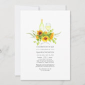 Invitation Boho Sunflower Célébration de la vie Photo Invitat (Devant)