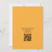 Invitation Boho Sunflower Eucalyptus QR Code RSVP Mariage (Dos)