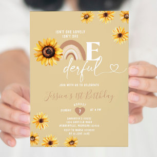 Invitation Boho Sunflower n'est-elle pas un anniversaire magn