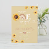 Invitation Boho Sunflower n'est-elle pas un anniversaire magn (Debout devant)