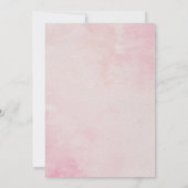 Invitation Boho Sunshine 5e anniversaire de fête aquarelle (Dos)